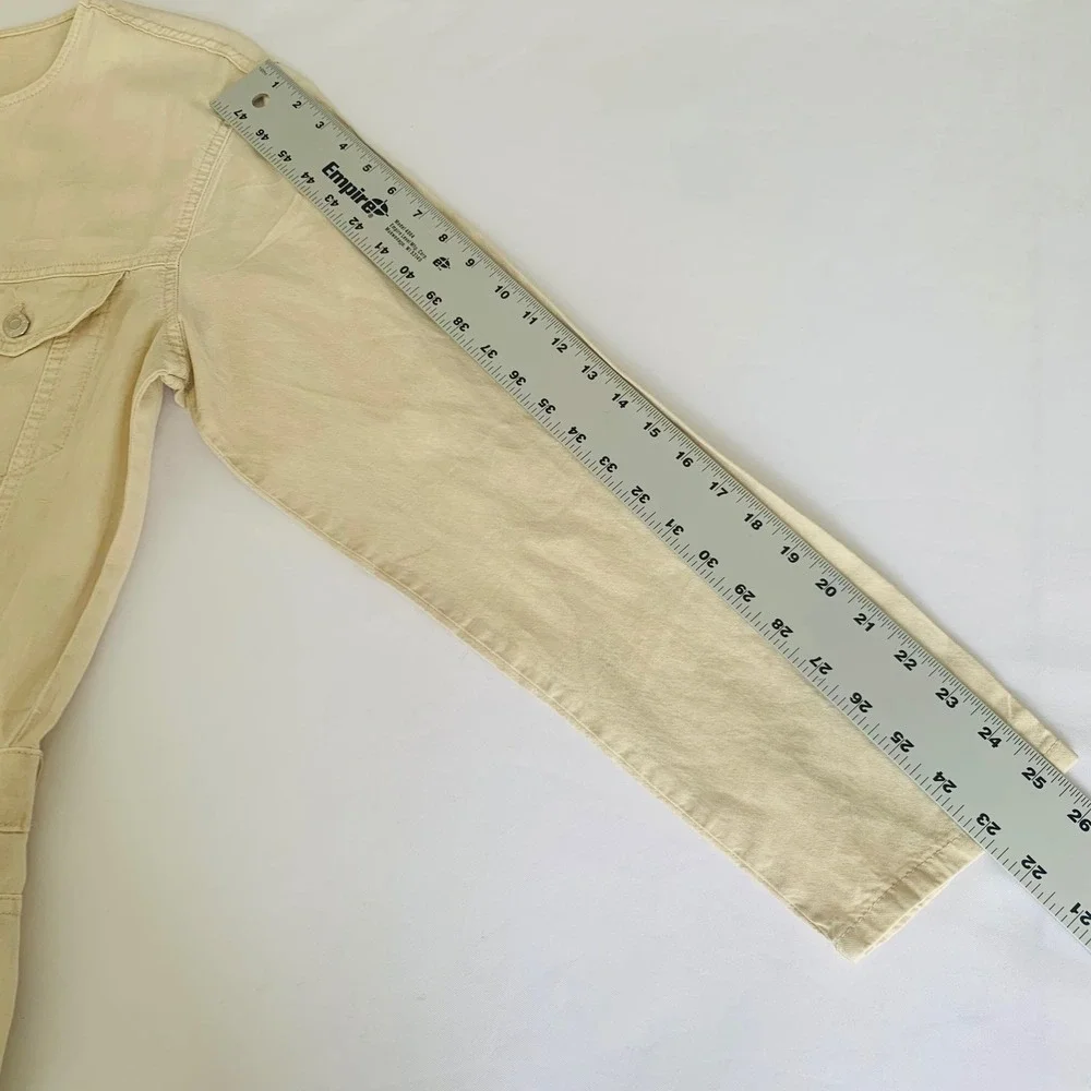 Zara Jumpsuit Women XL Beige Linen Blend Boiler Suit Utility Safari‎ Vacation